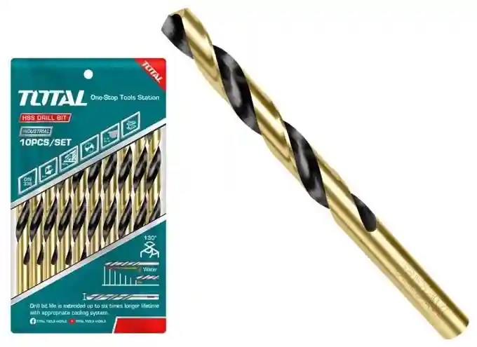 TAC100603 - "ТОТАL" Сверло по
металлу диаметр 6мм, длина 93мм.
