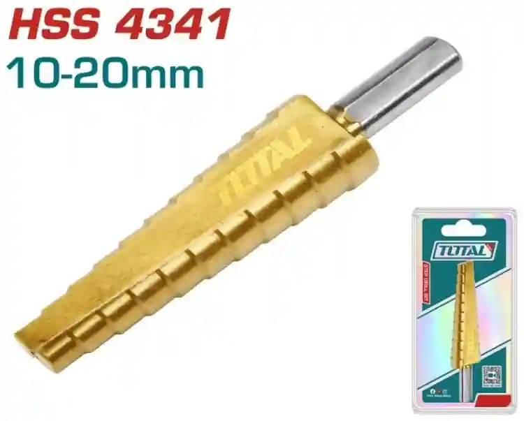 TAC7510201 - "ТОТАL" Сверло
ступенчатое, диаметр 10-20мм.