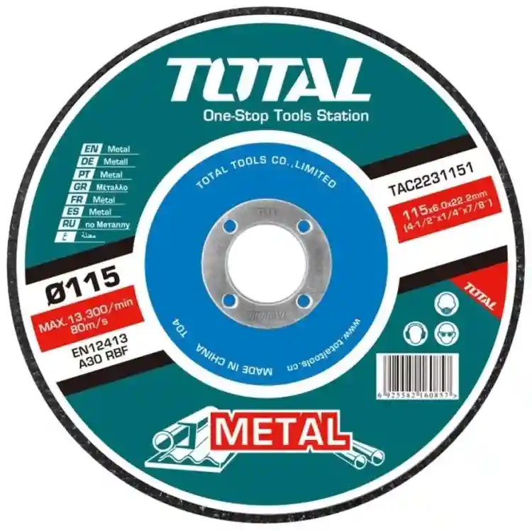 TAC2231151 - "ТОТАL" Абразивный
шлифовальный диск 115мм