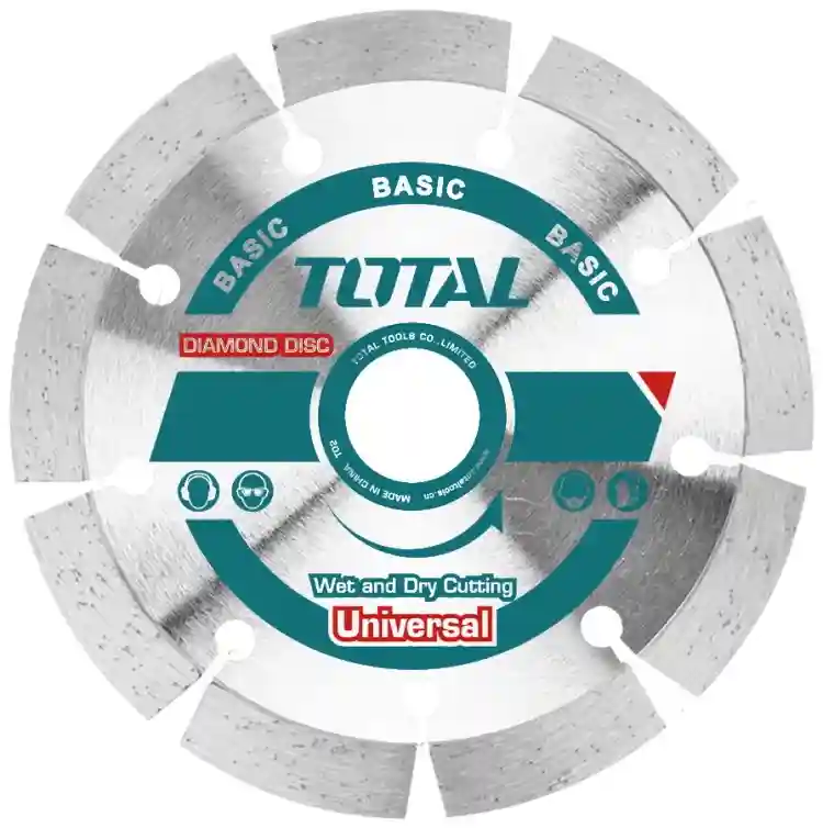 TAC21123012 - "ТОТАL" Дискт
алмазный СЕГМЕНТНЫЙ INDUSTRIAL,
230мм, посадка 22.2м