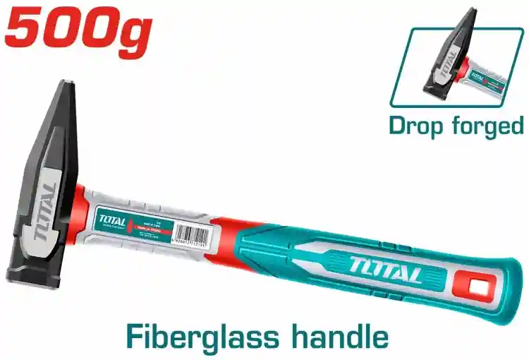 THMH62500 - "ТОТАL" Молоток
кованный 500гр, углеродистая сталь 45,
рукоятка стек