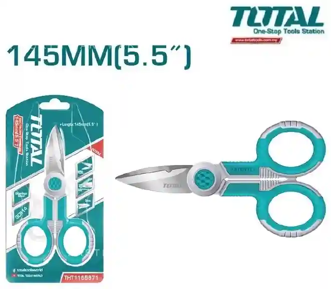 THT1155871 - "ТОТАL" Ножницы
электрика 145мм
