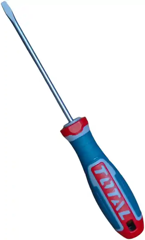 TSDSL6150 - "ТОТАL" Отвёртка S2,
SL6,5mm, Ø6,0mm, длинна 150mm.