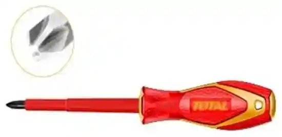 THTISPH180 - "ТОТАL" отвёртка
диэлектрическая PH1x80 1000v
