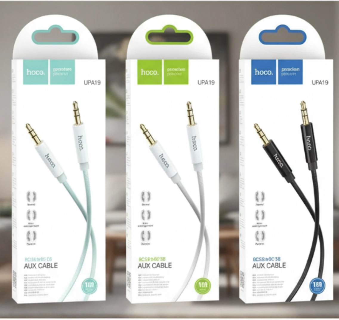 AUX аудиокабель HOCO UPA19 3.5 мм (2м)