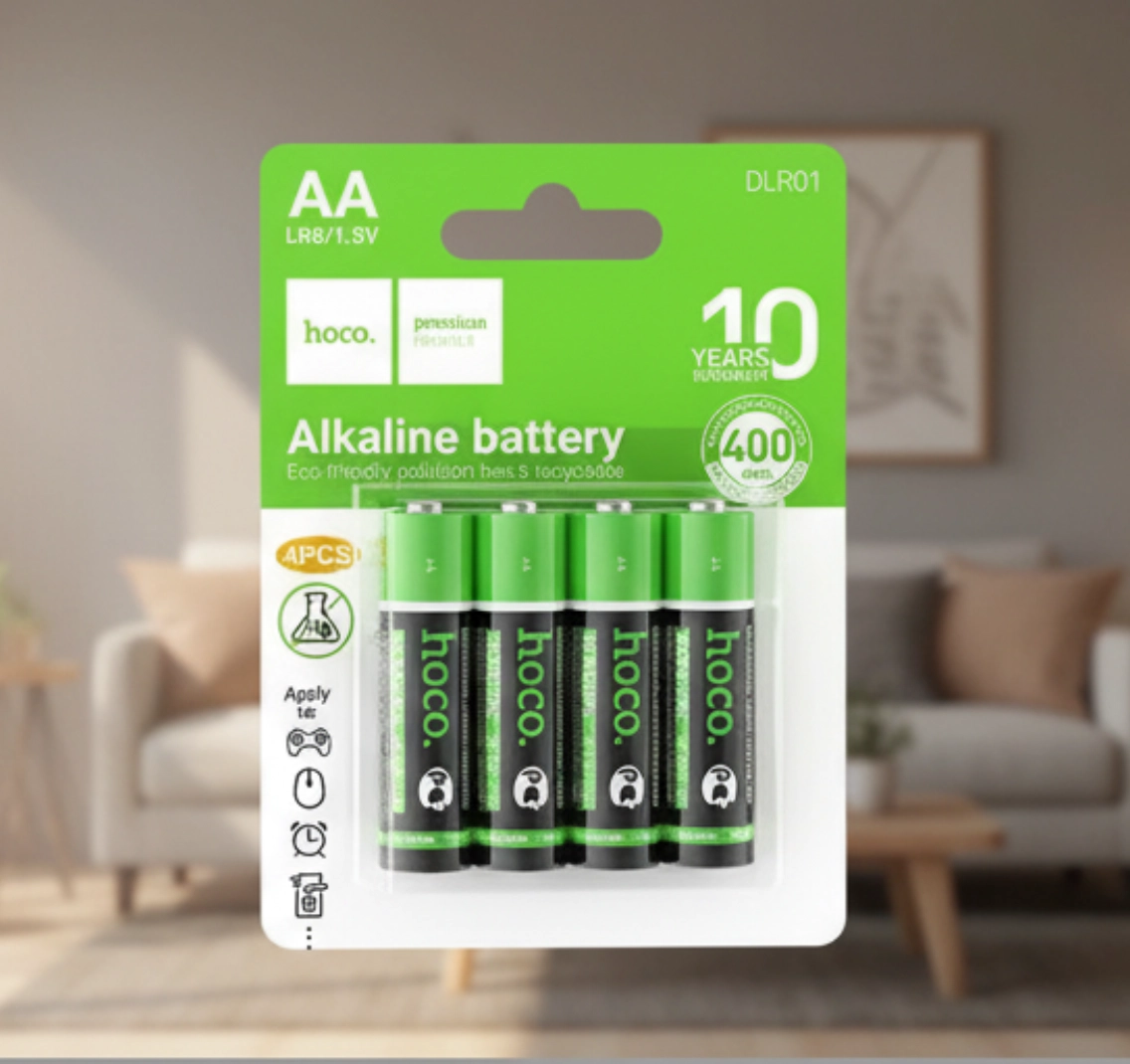 Батарейки HOCO AA (LR6 / DLR01) щелочные, 1.5V (4 шт.)