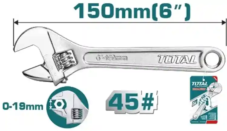 THT101063 - "ТОТАL" ключ разводной
150мм