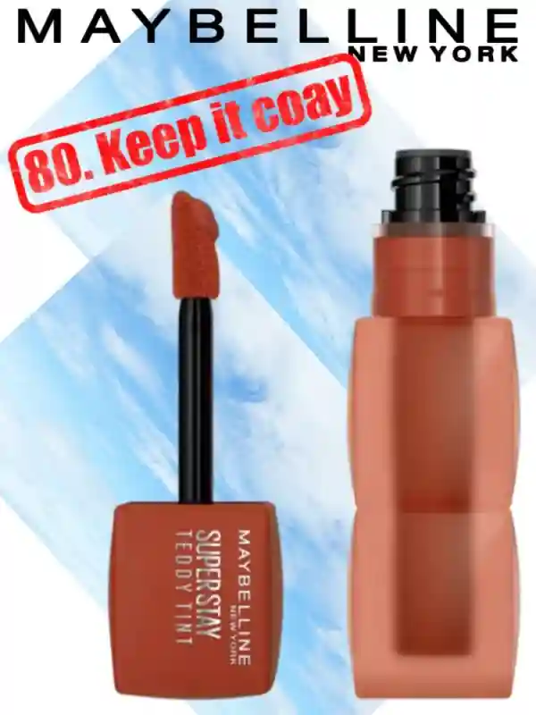 MAYBELLINE Матовый тинт для губ Super Stay Teddy Tint. 80 Keet it coay 