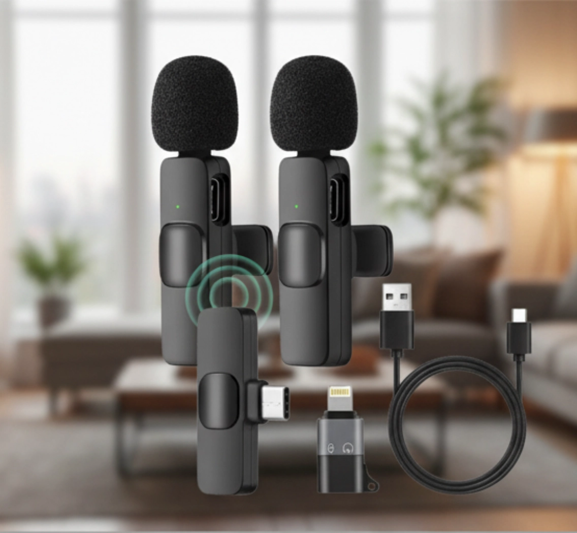 Беспроводной Петличный микрофон  2в1 FaizFull K-11