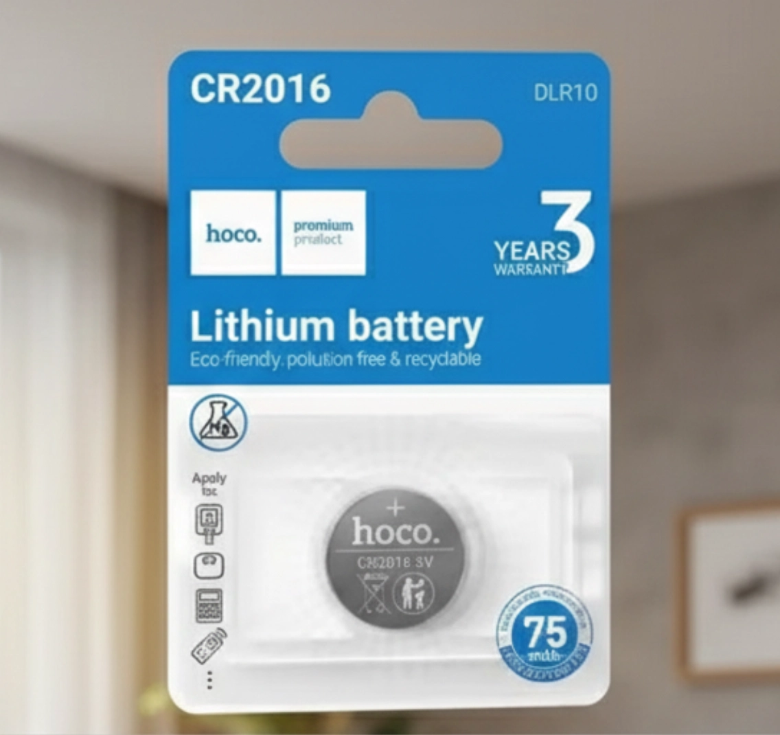 Батарейка HOCO CR2016 (DLR10) литиевая, 3V (1 шт.)