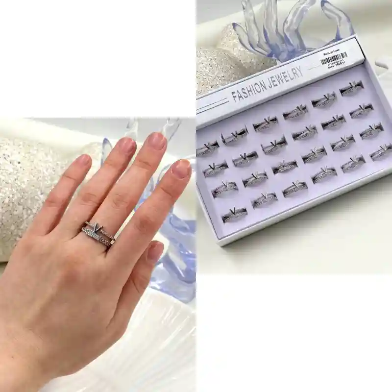 Кольцо  серебристый TITAN 7301