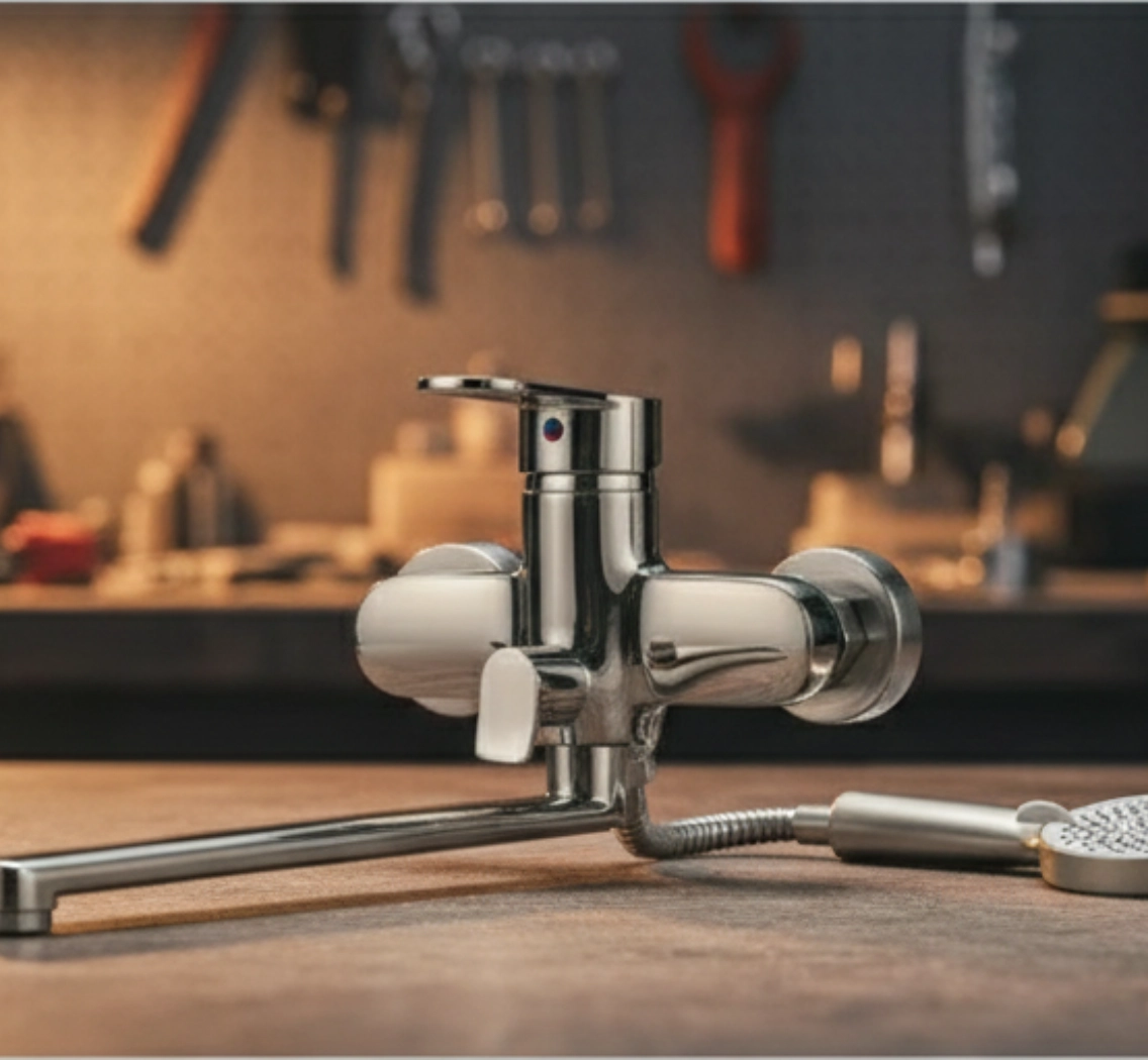 TEMMAX смеситель для ванны TM-110-3 (Сатин)