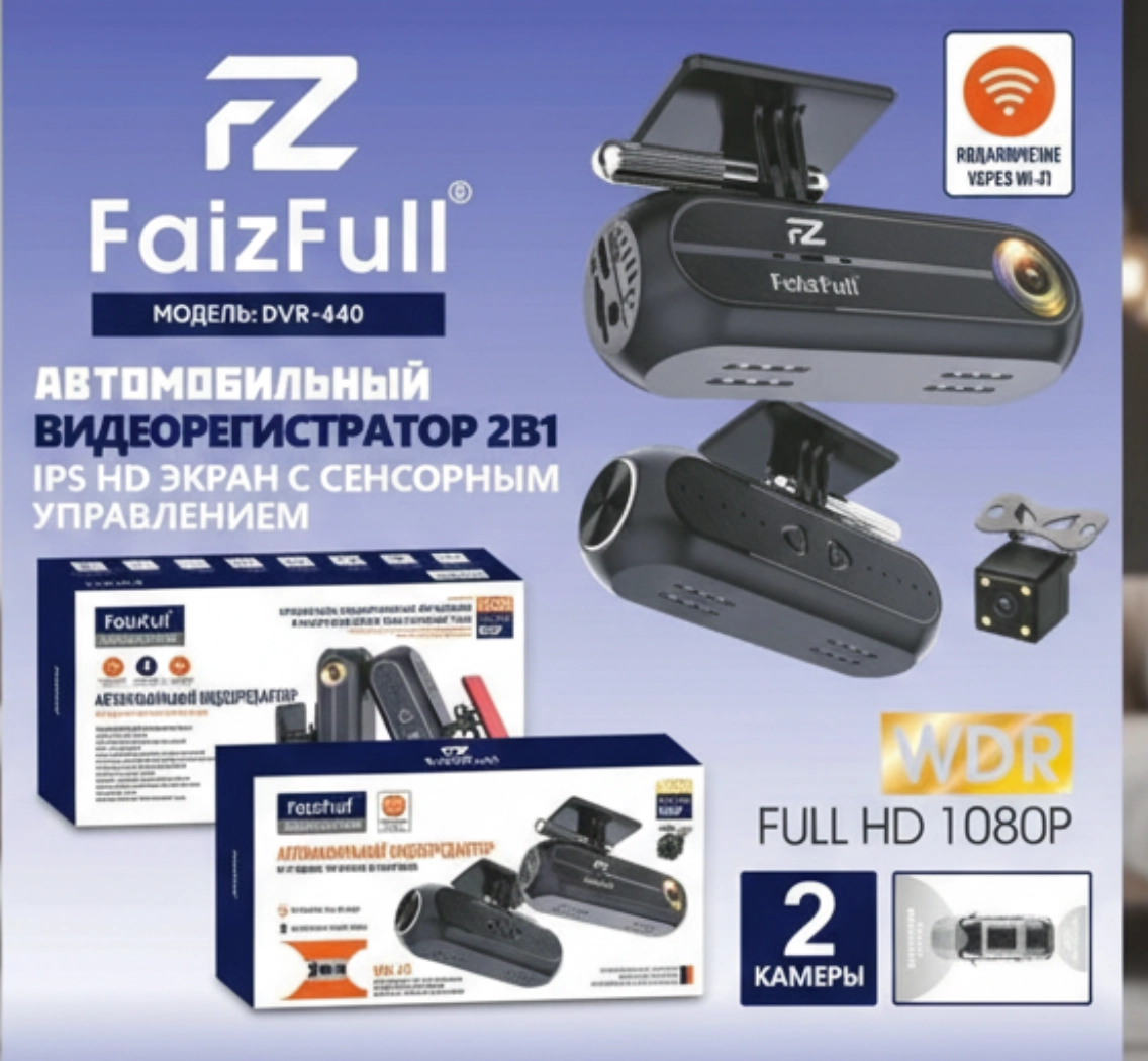 Видео регистратор Wi-Fi FaizFull DVR-440