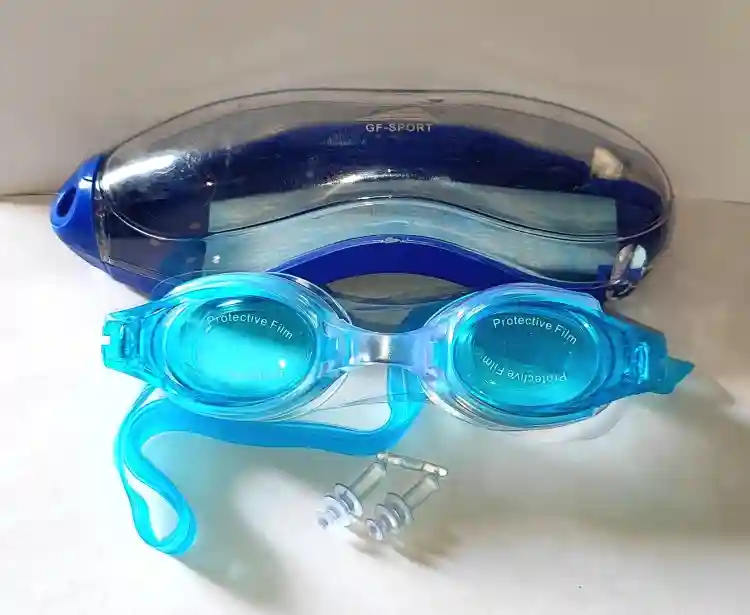  ОЧКИ ДЛЯ ПЛАВАНИЯ GF-00283 голубой