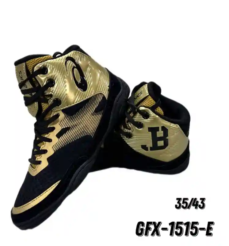 БОРЦОВСКАЯ ОБУВЬ GFX-1515 золотисто-черный