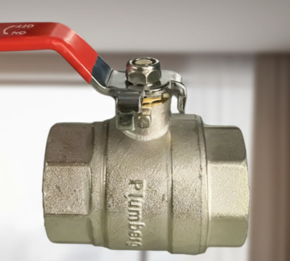 Кран латунный Plumberg (мама, мама)