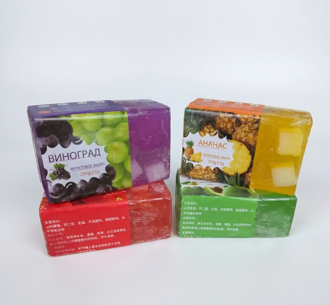 Фруктовое мыло ручной работы в ассортименте (Виноград, Ананас, Клубника)
