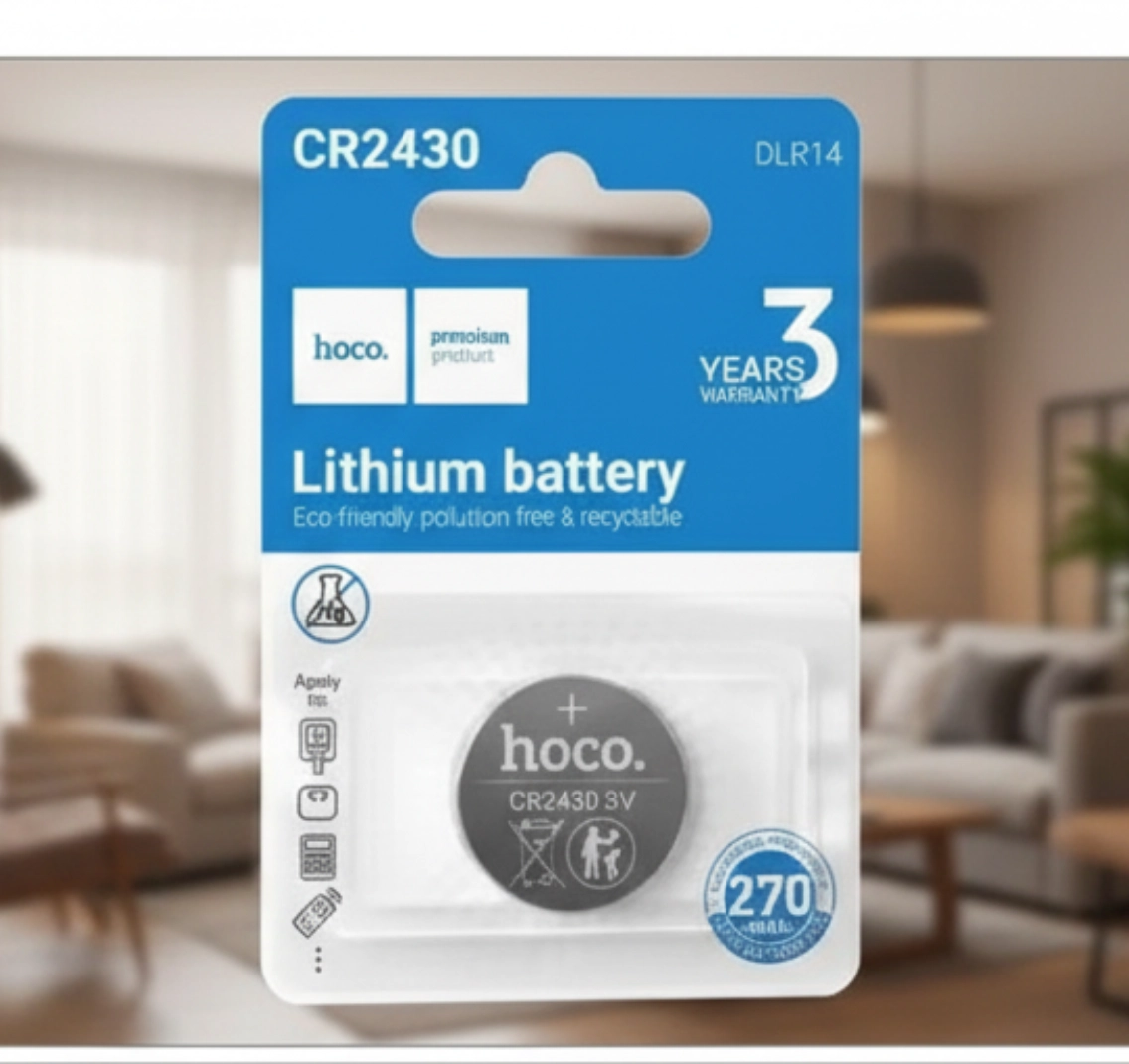 Батарейка HOCO CR2430 (DLR14) литиевая, 3V (1 шт.)