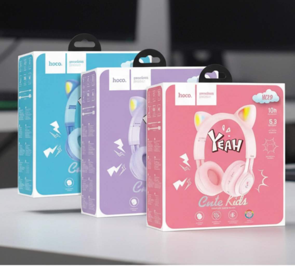 Наушники Hoco W39 Cat Ear Kids BT