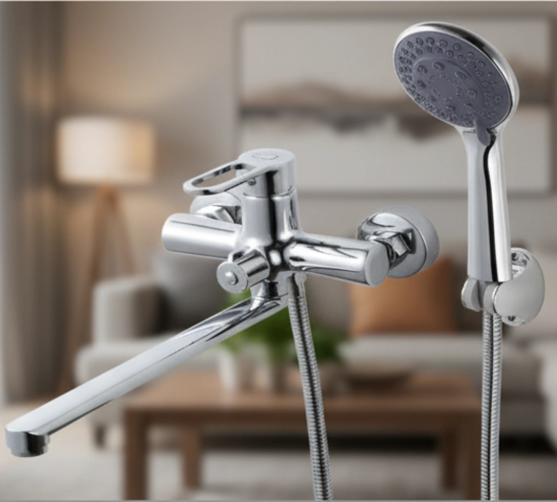 TEMMAX смеситель для ванны TM-112-4 (хром)