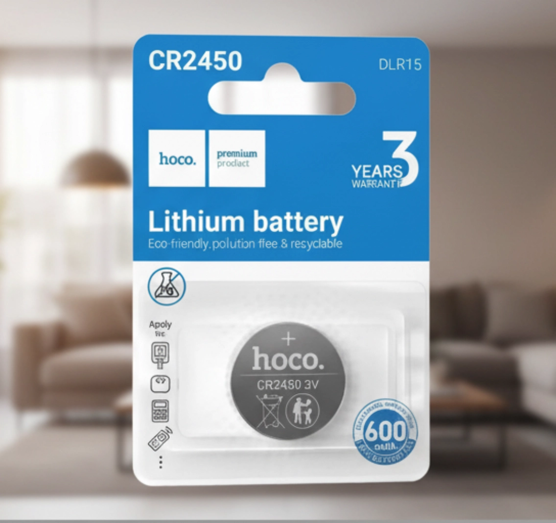 Батарейка HOCO CR2450 (DLR15) литиевая, 3V (1 шт.)