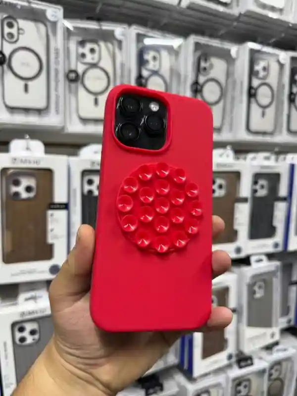 Silicone case с бархатом внутри с Липучкой