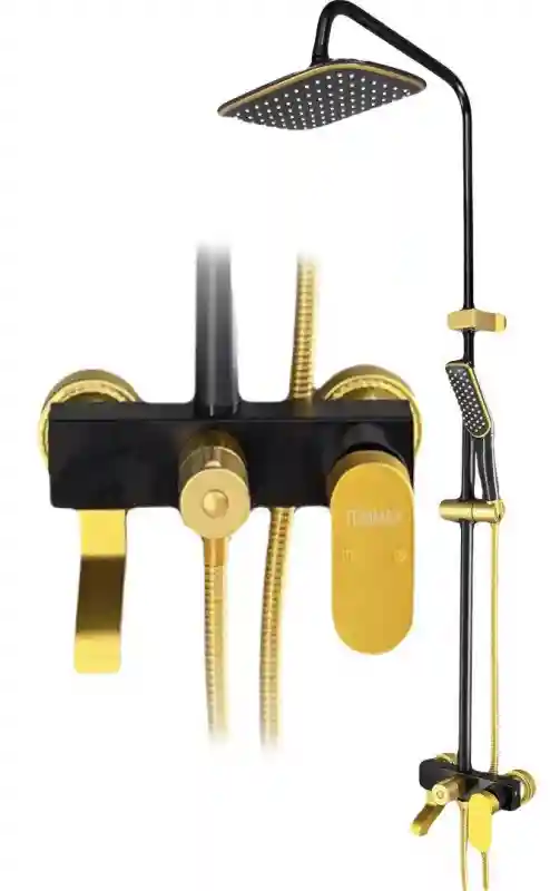 TEMMAX душевой гарнитур - TM-007-4 (черное и золотое)