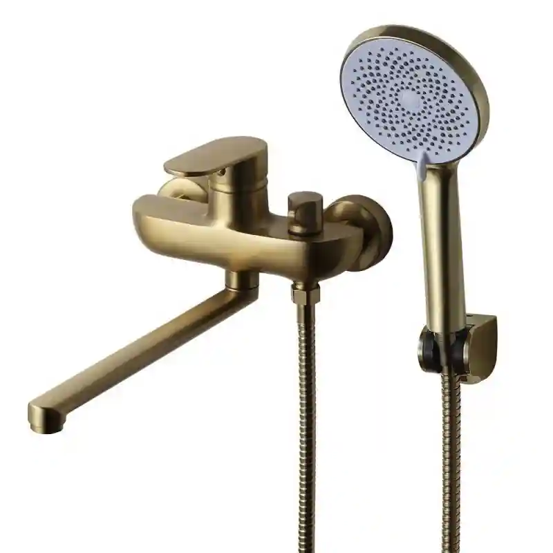 TEMMAX смеситель для ванны TM-111-6 (Золото матовое)