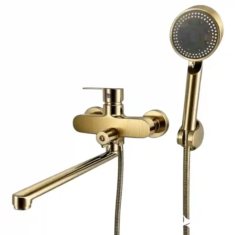 TEMMAX смеситель для ванны TM-105-5 (Золото матовое)