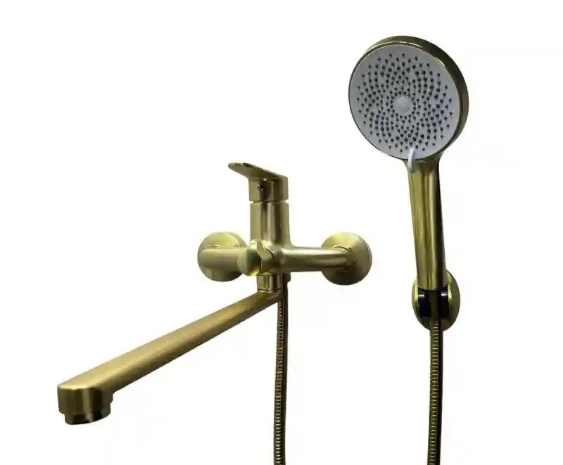 TEMMAX смеситель для ванны TM-101-4 (Золото матовое)