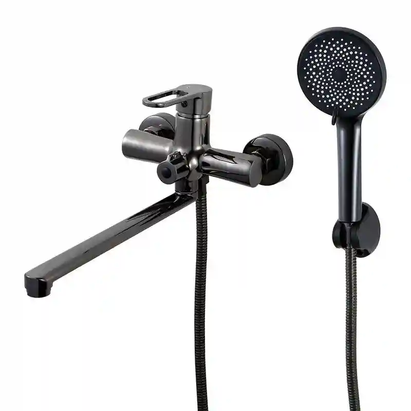 TEMMAX смеситель для ванны TM-112 (черный хром)