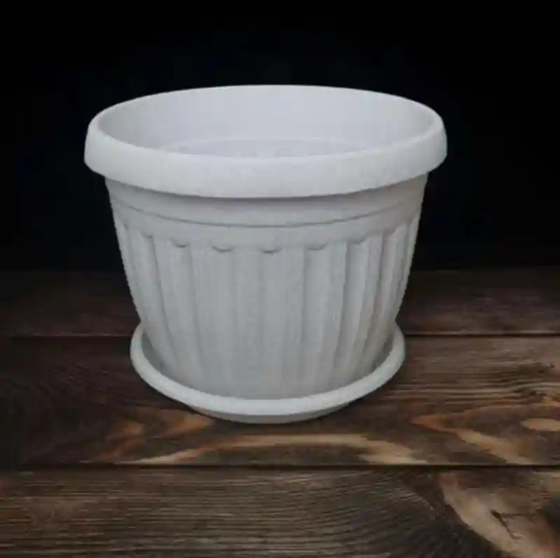 Горшок Базовая коллекция 2005 мрамор, пластик