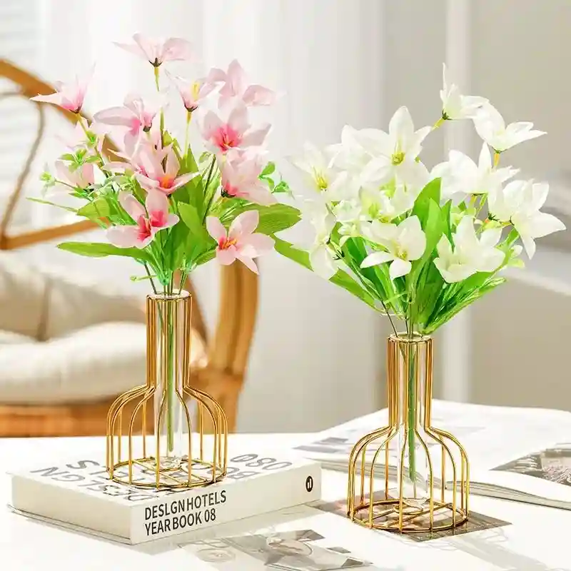 Ваза 15 см 13946006_7112, пластик, металл