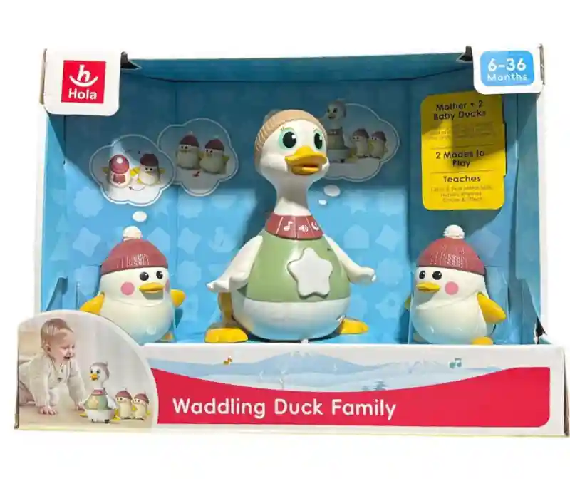 Интерактивный игровой набор Hola Семейство уточек (Waddling Duck Family)