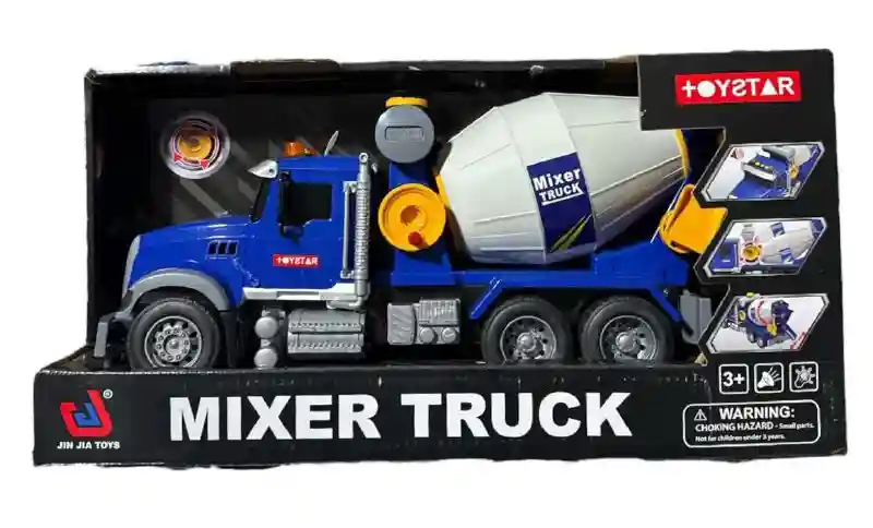 Игрушечная бетономешалка Toystar Mixer Truck со световыми и звуковыми эффектами