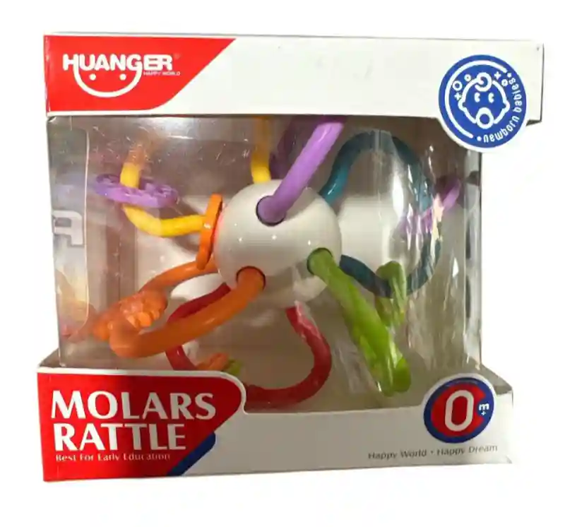 Погремушка-прорезыватель Huanger Molars Rattle "Мягкие петли"