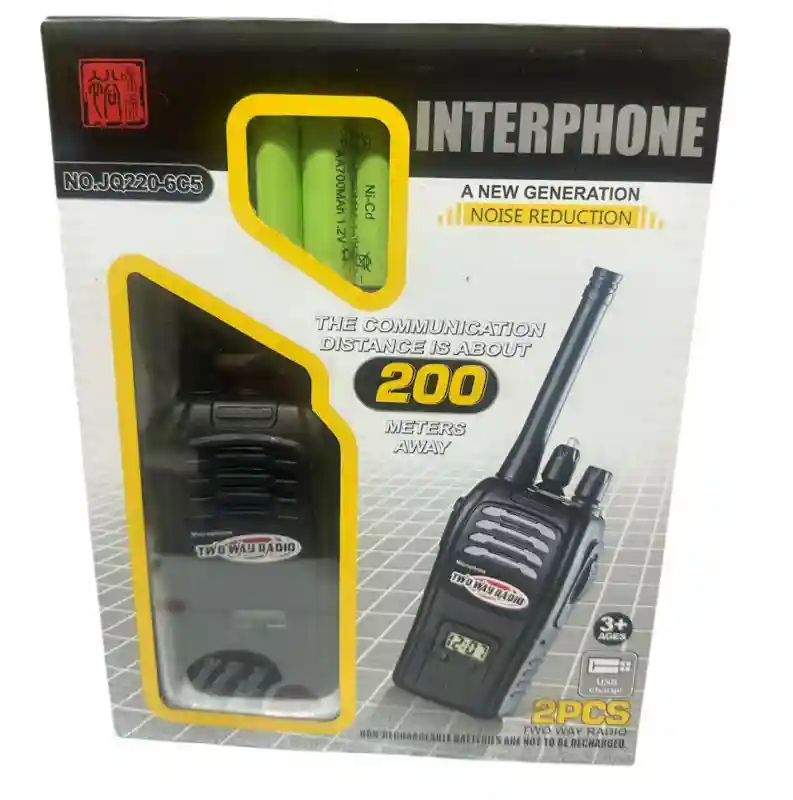 Детский набор раций Interphone Two Way Radio (2 шт.) с зарядкой от USB