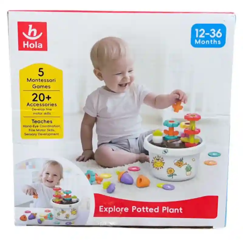 Развивающий игровой центр Монтессори Hola «Цветочный горшок»