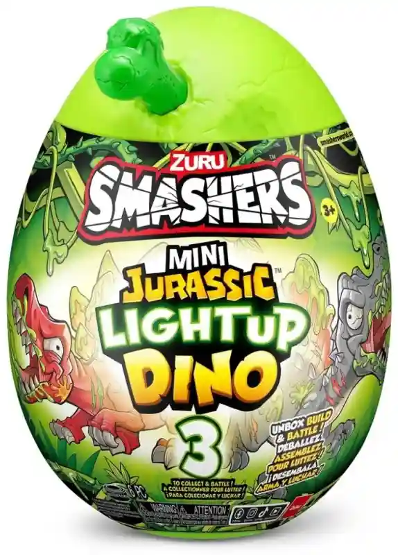 Игровой набор ZURU Smashers Nano Jurassic Lightup Dino