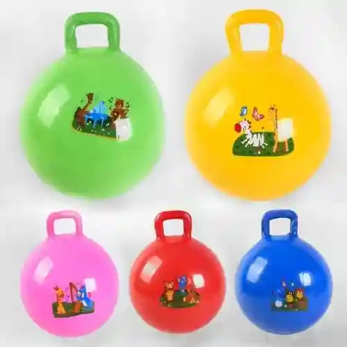 Фитбол с ручкой 55 см — гимнастический мяч для фитнеса