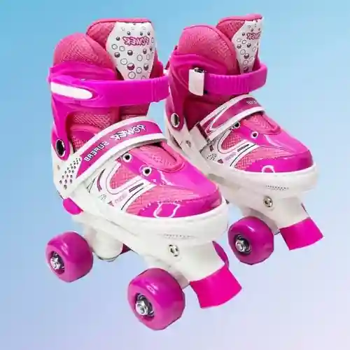 Роликовые коньки квады пластиковые L — четырёхколёсные ролики