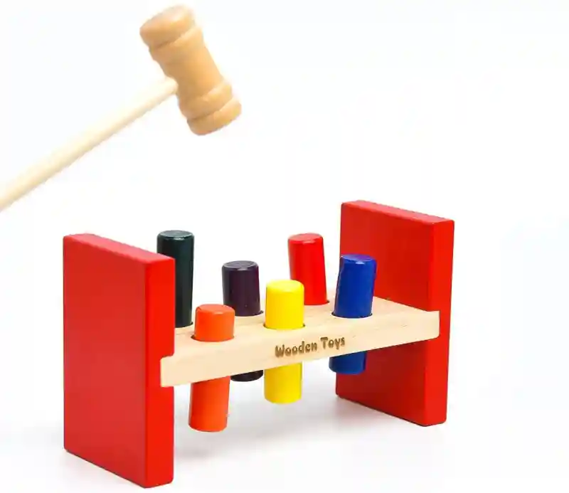 Интерактивная игрушка Wooden Toys Разноцветные фигуры 23411