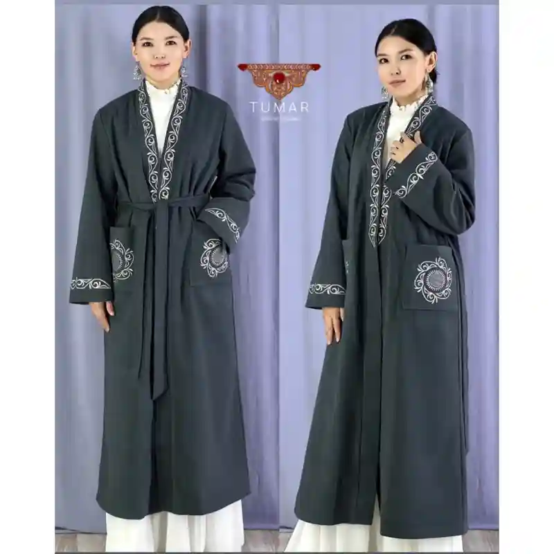 Шапан темно-серый размер 50 (женский)