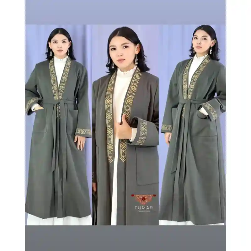 Шапан серый размер 44, 46, 48, 50, 52, 54 (женский)