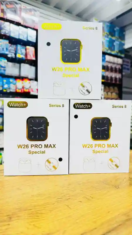 Комбо: Смарт-часы + беспроводные наушники + 2 ремешка (модель W26)