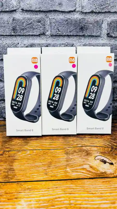 Смарт-часы Smart Band розовый и черный (модель М8)