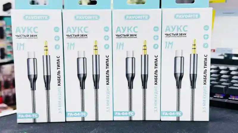 AUX кабель 3.5 мм – Type-C (модель FA-04-TC)