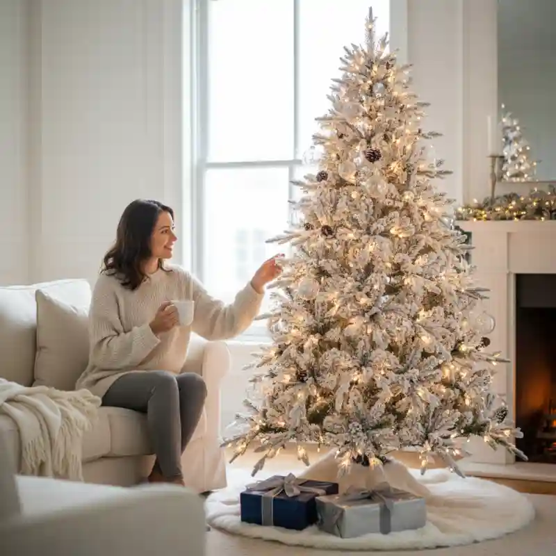 Новогодняя ёлка А-39 литая пвх для пышности на шарнире 300 см