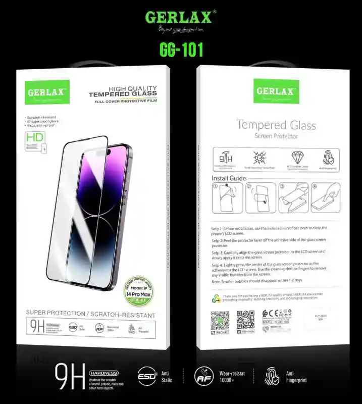 Защитное стекло GERLAX GG-101 для iPhone — бескомпромиссная защита вашего экрана