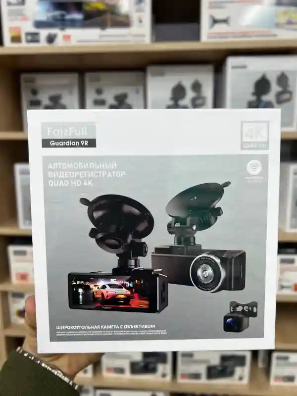Автомобильный видеорегистратор FaizFull Guardian 9R QUAD HD 4K с Wi-Fi и камерой